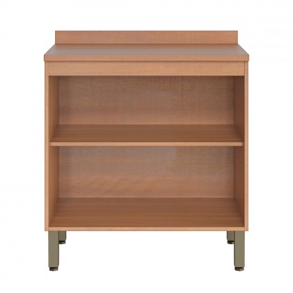 Balcão Macadâmia 800mm com Tampo 2 Portas Freijó/Branco - Telasul