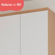 Paneleiro Macadâmia 70cm para Micro 4 Portas Freijó/Branco - Telasul