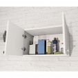 Armário Aéreo Multiuso âmbar 2 Portas Branco - Telasul