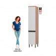 Paneleiro de Cozinha Macadâmia 40cm 2 Portas Freijó/Branco - Telasul