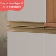 Paneleiro de Cozinha Macadâmia 40cm 2 Portas Freijó/Branco - Telasul