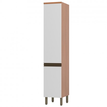 Paneleiro de Cozinha Macadâmia 40cm 2 Portas Freijó/Branco - Telasul