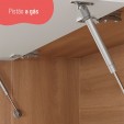 Paneleiro Torre Quente Macadâmia 70cm para Micro e Forno Freijó/Branco - Telasul