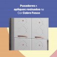 Cozinha Aço Completa Mirage New 3vidros C/Balcão Branco - Telasul
