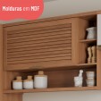Cozinha Completa Macadâmia Torre Quente e Balcão P/ Pia Freijó/Branco - Telasul