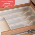 Cozinha Completa Macadâmia 5 Pçs C/ Balcão Freijó/Branco - Telasul