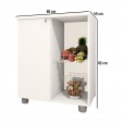 Balcão Fruteira âmbar 1 Porta Branco - Telasul