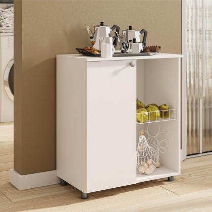 Balcão Fruteira âmbar 1 Porta Branco - Telasul