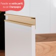 Cozinha Completa Macadâmia 6 Peças com Armário Freijó/Branco - Telasul