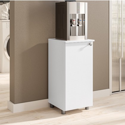 Balcão Multiuso âmbar com Tampo 1 Porta Branco - Telasul