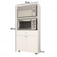 Armário de Cozinha Paneleiro âmbar 2 Portas 1 Gaveta Branco - Telasul