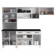 Cozinha de Aço Completa Mirage com Balcão Branco - Telasul