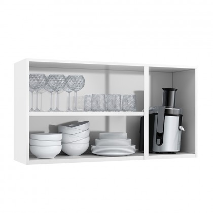 Armário de Cozinha Aéreo Triplo Star New Branco - Telasul