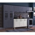 Balcão de Cozinha de Aço Triplo Star New C/ Tampo Branco - Telasul