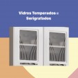 Armário de Cozinha de Aço Kit Triplo Star New Branco - Telasul