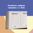 Armário de Cozinha de Aço Kit Triplo Star New Branco - Telasul