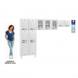 Cozinha de Aço Compacta Star New 3 Peças Branco - Telasul