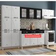 Cozinha de Aço Compacta Star New 3 Peças Branco/Preto - Telasul