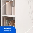 Balcão de Cozinha de Aço Star New 150cm para Pia Branco/Preto - Telasul