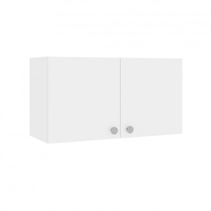Armário Multiuso para Lavanderia Duo 70cm 2 Portas Branco - Telasul
