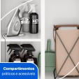 Conjunto Armário Multiuso para Lavanderia Duo 4 Peças Branco - Telasul
