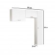 Conjunto Armário Multiuso para Lavanderia Duo 3 Peças Branco - Telasul