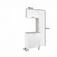 Conjunto Armário Multiuso para Lavanderia Duo 3 Peças Branco - Telasul