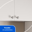 Conjunto Armário Multiuso para Lavanderia Duo 3 Peças Branco - Telasul