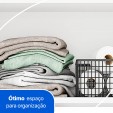 Conjunto Armário Multiuso para Lavanderia Duo 3 Peças Branco - Telasul