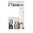 Conjunto Armário Multiuso para Lavanderia Duo 3 Peças Branco - Telasul