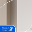 Conjunto Armário Multiuso para Lavanderia Duo 3 Peças Branco - Telasul