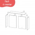 Bancada de Ilha para Cozinha Telasul 125 Cm Mel - Telasul