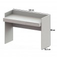 Escrivaninha Mesa para Computador Versa Home 1 Gaveta Branco - Telasul