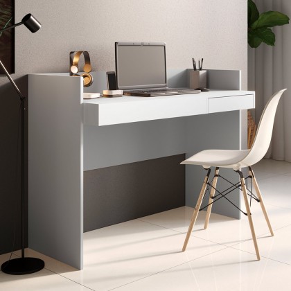 Escrivaninha Mesa para Computador Versa Home 1 Gaveta Branco - Telasul