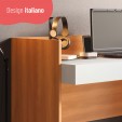 Escrivaninha Mesa para Computador Versa Home 1 Gaveta Freijó/Branco - Telasul