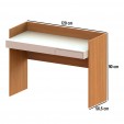 Escrivaninha Mesa para Computador Versa Home 1 Gaveta Freijó/Branco - Telasul