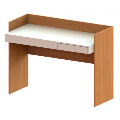 Escrivaninha Mesa para Computador Versa Home 1 Gaveta Freijó/Branco - Telasul