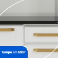 Armário de Cozinha de Aço Kit Triplo Diamante Smart Branco - Telasul