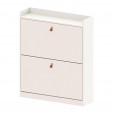 Sapateira Aparador Basculante Versa Home 2 Gavetas Branco - Telasul