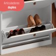 Sapateira Aparador Basculante Versa Home 2 Gavetas Branco - Telasul