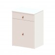 Penteadeira Cômoda Versa Home com Espelho e Banqueta Branco - Telasul