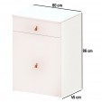 Penteadeira Cômoda Versa Home com Espelho e Banqueta Branco - Telasul
