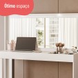 Penteadeira Camarim Escrivaninha Telasul Versa Home C/ Espelho e Luz Branco - Telasul