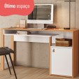 Escrivaninha Mesa para Computador Versa Home 1 Porta Freijó/Branco - Telasul