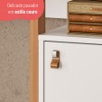Escrivaninha Mesa para Computador Versa Home 1 Porta Freijó/Branco - Telasul