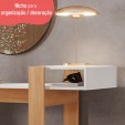 Escrivaninha Aparador Mesa para Notebook Telasul Versa Home Freijó/Branco - Telasul
