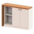 Escrivaninha com Tampo Articulado Versa Home 2 Portas Freijó/Branco - Telasul