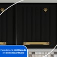 Armário de Cozinha de Aço Kit Triplo Diamante Smart Branco/Preto - Telasul