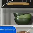 Armário de Cozinha de Aço Kit Triplo Diamante Smart Branco/Preto - Telasul