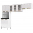 Cozinha de Aço Compacta Diamante 3 Peças Branco - Telasul